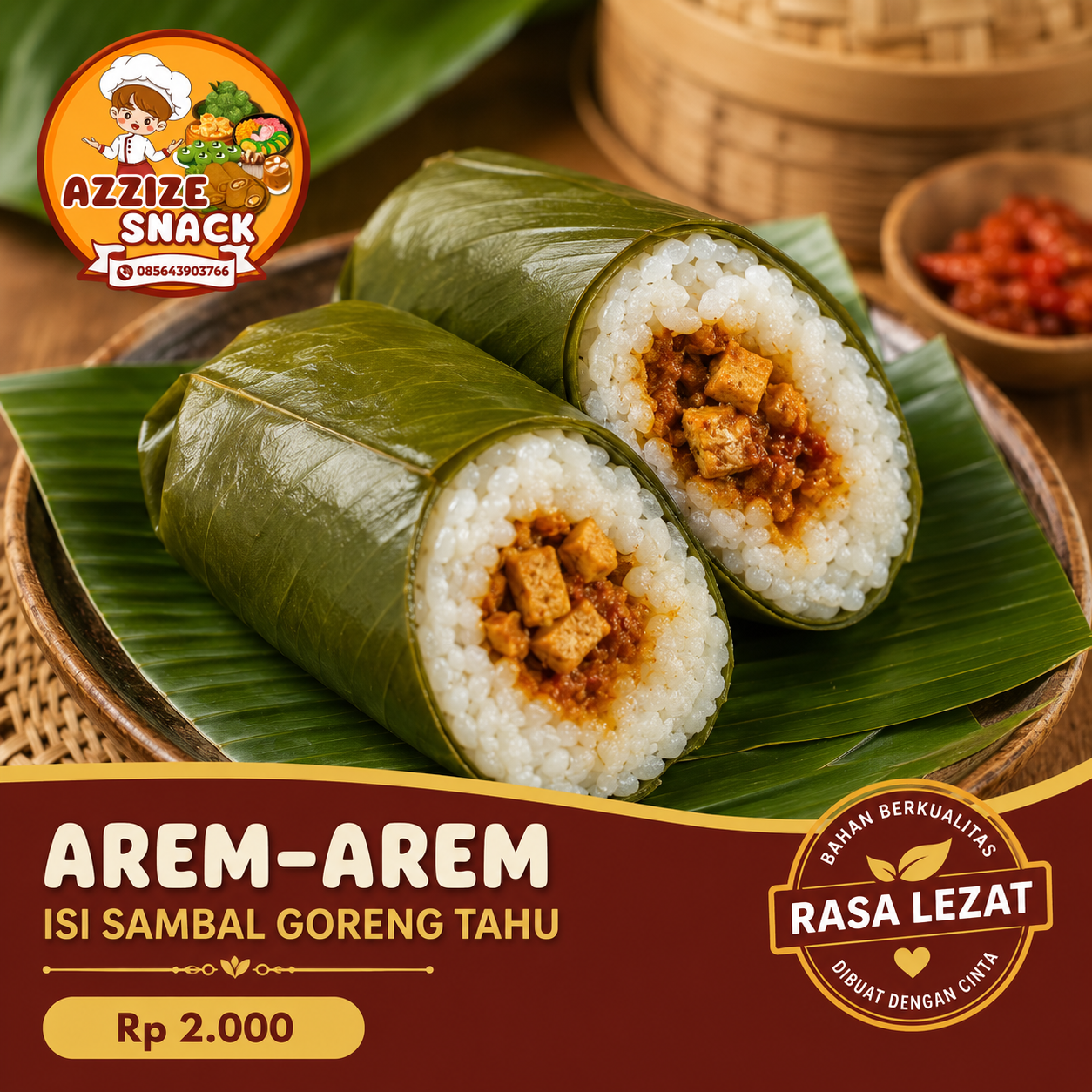 Arem-Arem Isi Sambal Goreng Tahu
