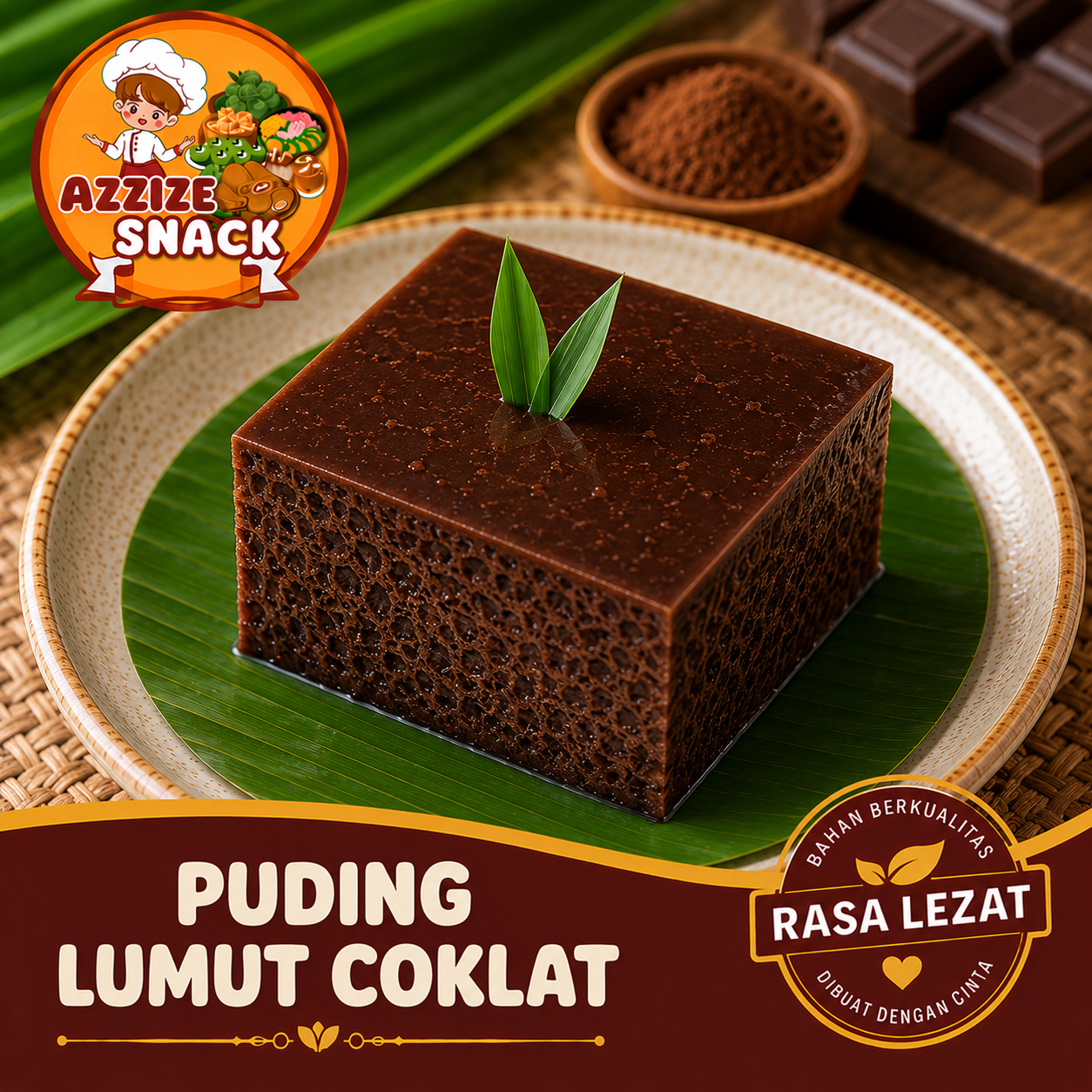 Puding Lumut Coklat