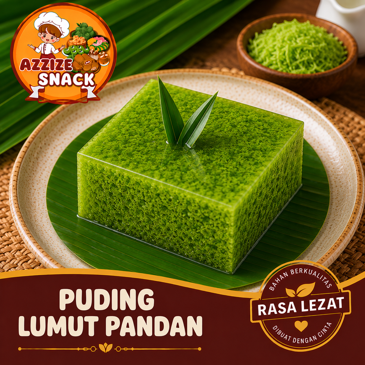 Puding Lumut Pandan